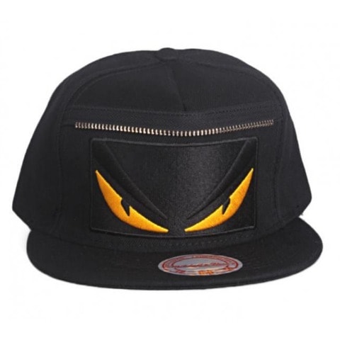 Wolf Eye Men's Facecap- Black