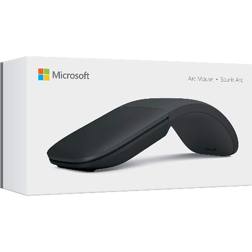 Wireless Bluetooth - Usb Surface Arc Mouse - Black
