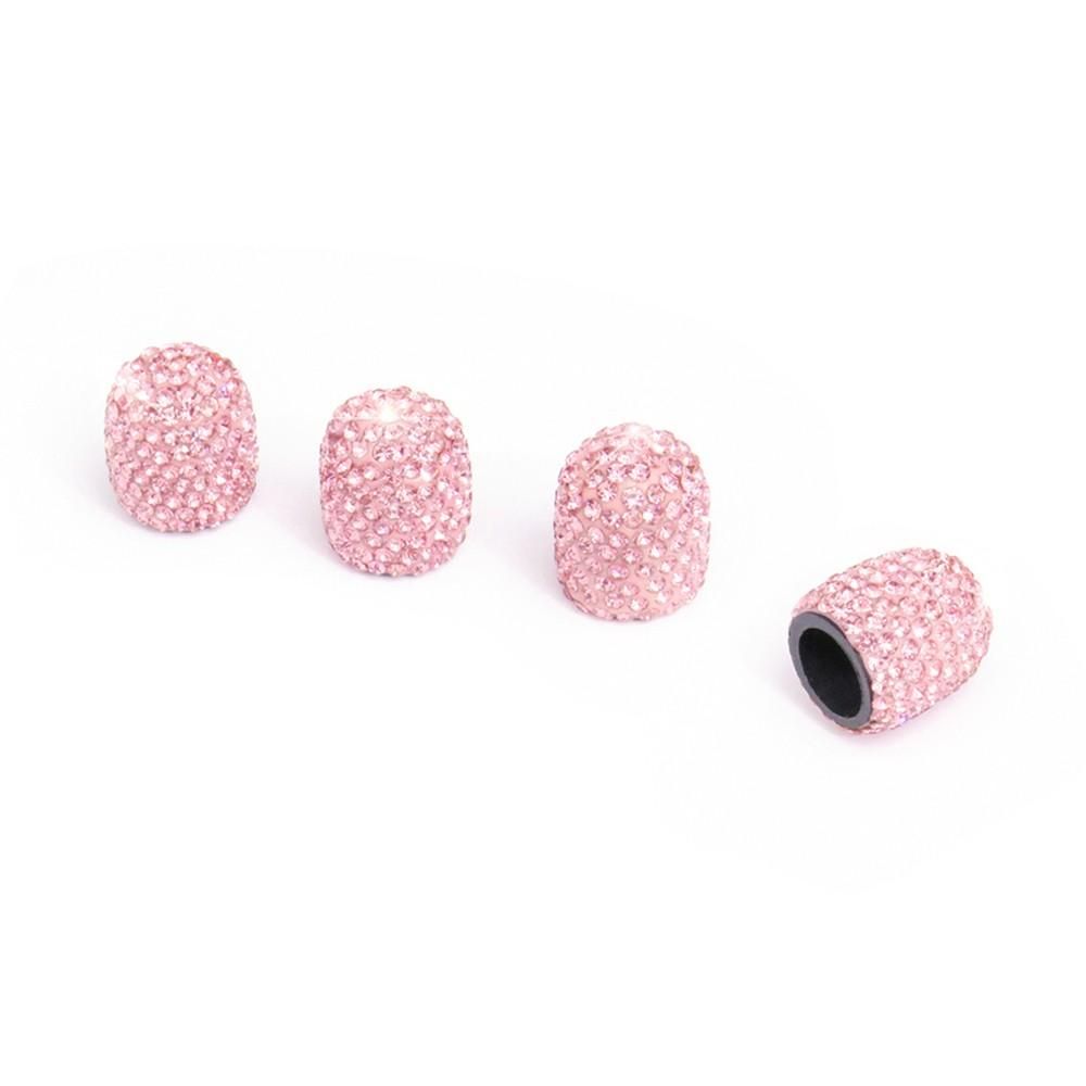 Car Tire Valve Caps 4 Pack Diamond Valve Stem Caps Crystal Rhinestone Valve Core Cap New Creative Valve Cap