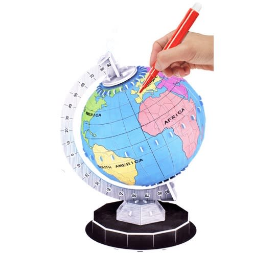 World Globe Map Geography Education Puzzle