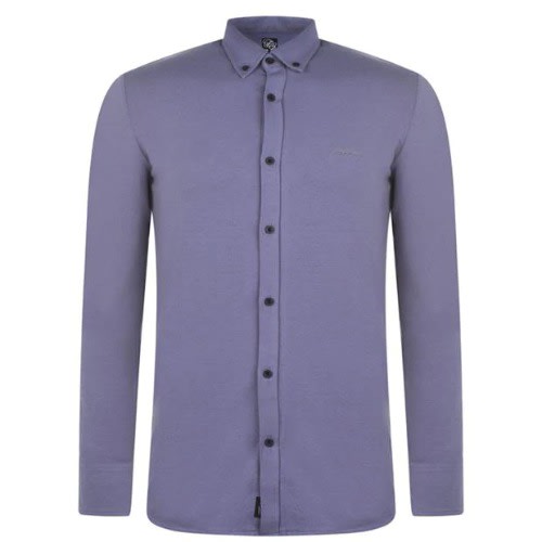 Men's Long Sleeve Jersey Shirt -dk Grey