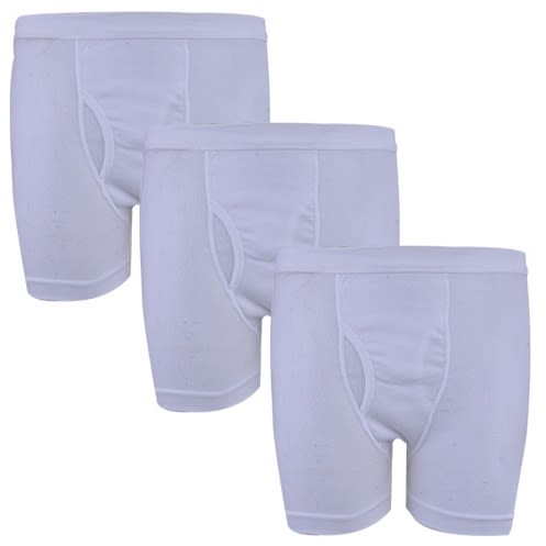 3-In-1 Boxers - Large - White