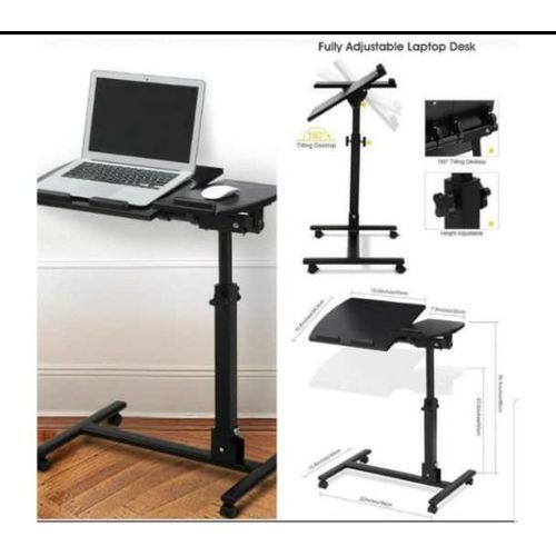 Foldable /Adjustable Laptop Stand  With Wheel