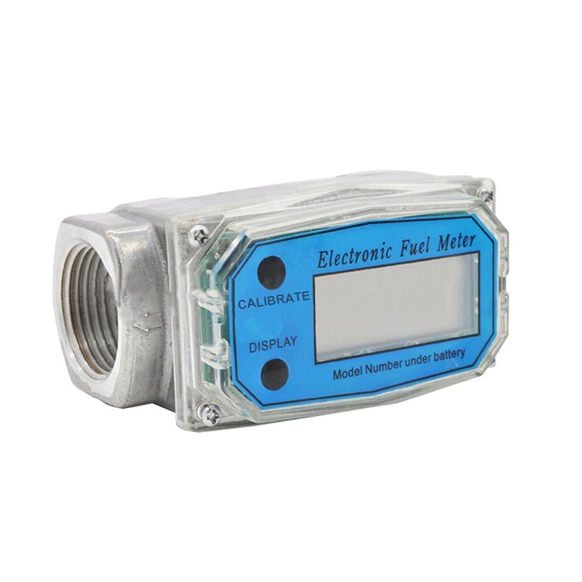 1 Inch Turbine Digital  Water Fuel Flow Meter Oval Gear Flow