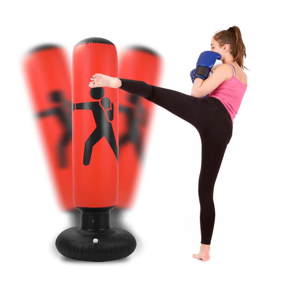 Fitness Punching Bag Inflatable Punching Bag Stand Boxing