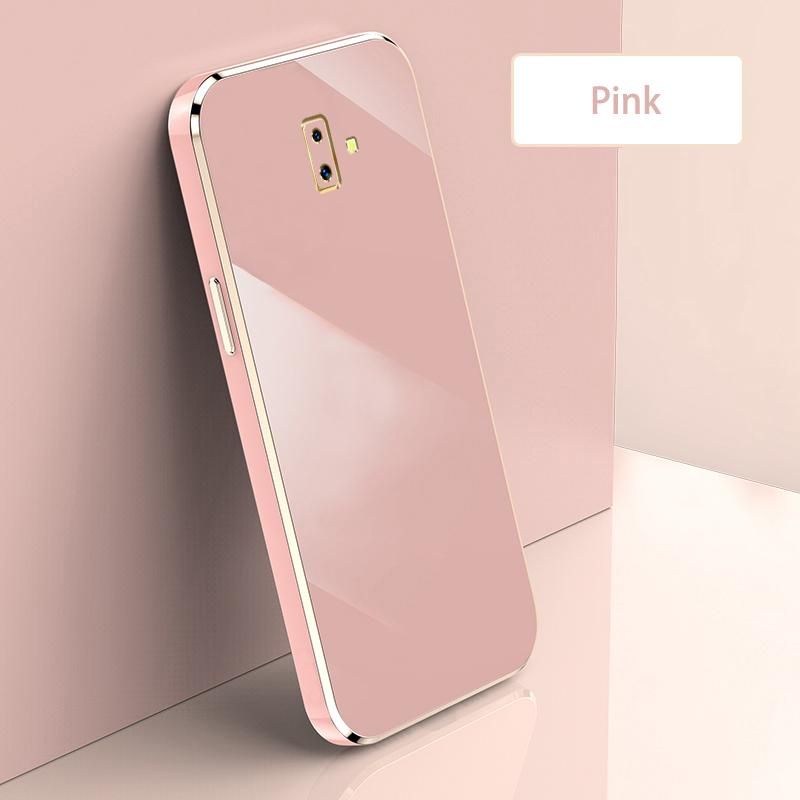 Ultra Thin Plating Phone Case for Samsung Galaxy J6 Plus Lens Protection soft Phone Back Cover-Pink