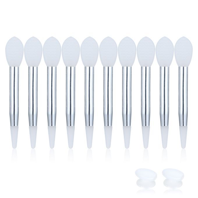 10pcs Silicone Lip Brush Set Small Makeup Brushes Lipstick
