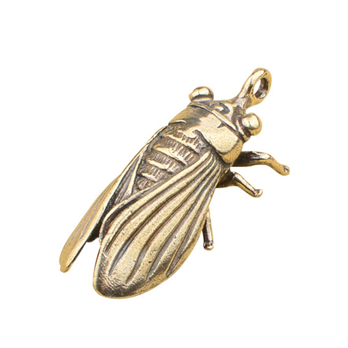 Key Ring Charm Well Carved Keychain Pendant Antique Bronze