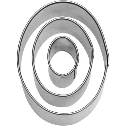 Egg Shaped Oval Fondant Cut Outs