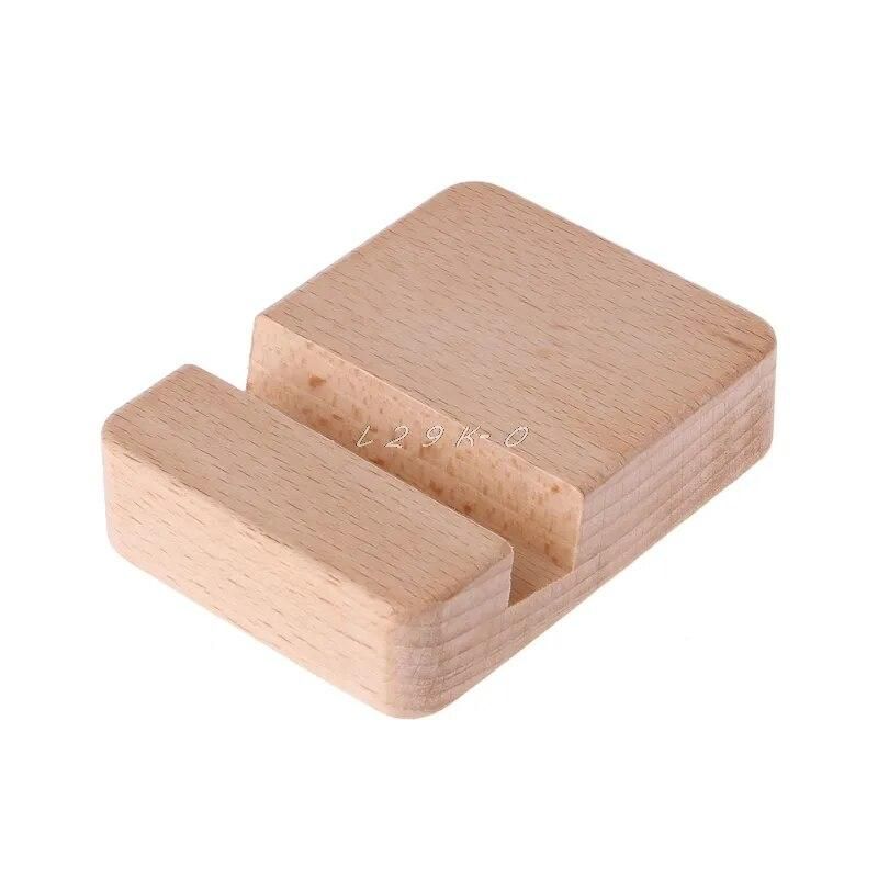 Portable Desk Cell Phone Wood Stand Holder Dock For Smartphone iPhone iPad Mini