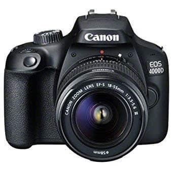 Eos 4000d Dslr Camera And Ef-s 18-55 Mm F/3.5-5.6 Iii Lens - Black