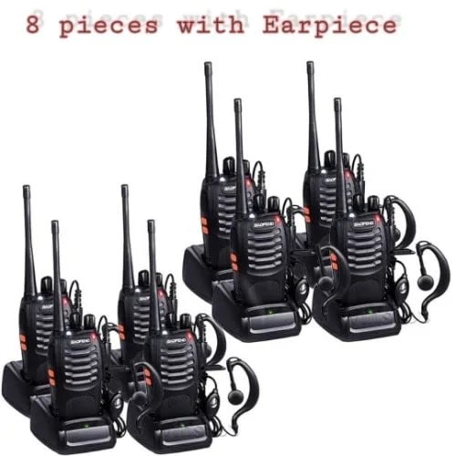 2way Radio With Earpiece - 8 Set