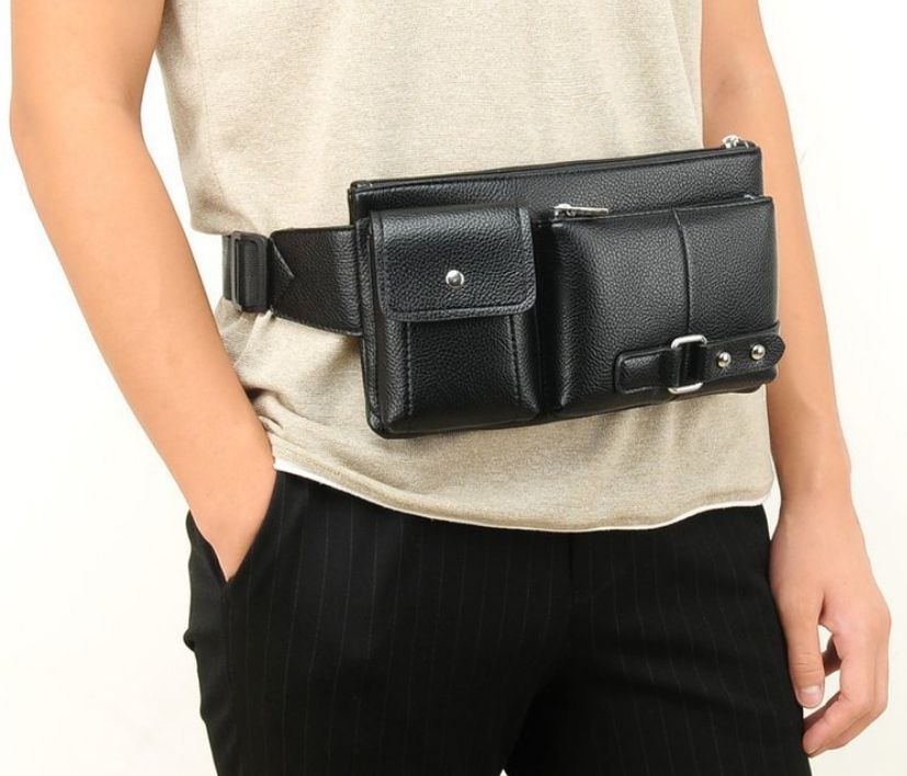 Men Waist Bag/Cell Phone Holder Case/Wallet