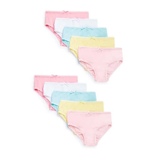 Girls Cotton Briefs- Pack Of 10