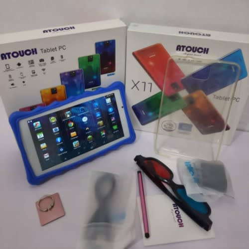 X11 Kids Learning Tablet - 32GB ROM - 3GB RAM - Dual Sim - Android 6.1 - Wifi - Blue Silicon