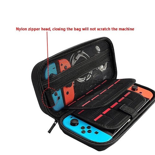 Carrying Case Travel Pouch For Nintendo Switch With Screen Protector