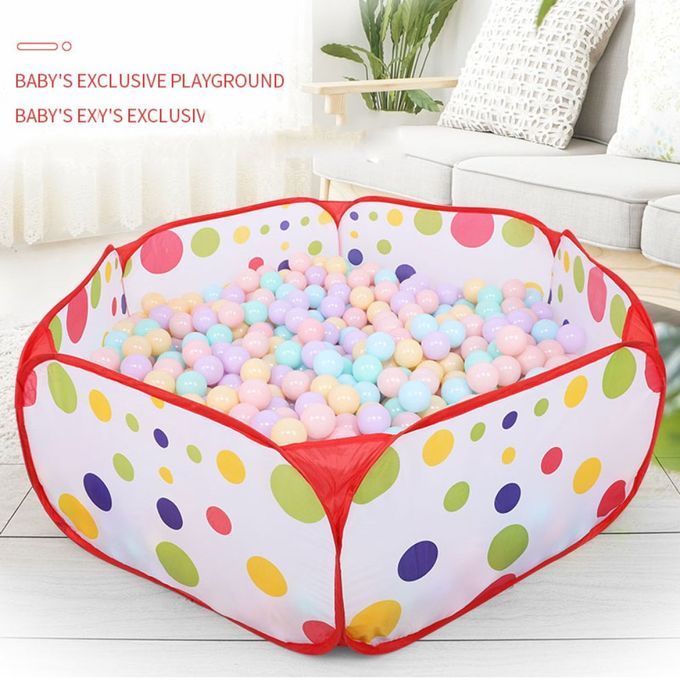 Polka Dot Pattern Foldable Kids Play House Tent Outdoor&Indoor Basketball Tent-multicolor