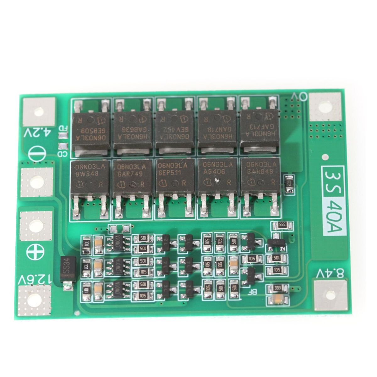 3S 40A Li-ion Cell Protections Board Enhance Version Lithium Batterys BMS Integrated Circuits Protective Board for Drill Motor