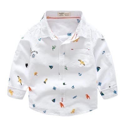Sea Pattern Shirt - White