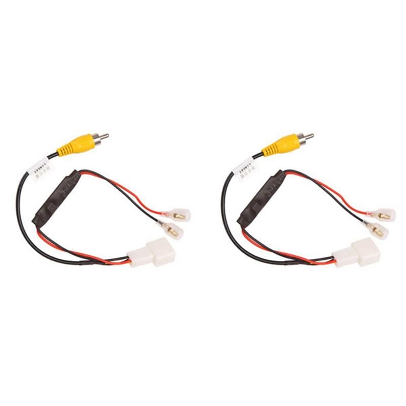 2Pcs 4 Pin Car Reverse Camera Retention Wirin