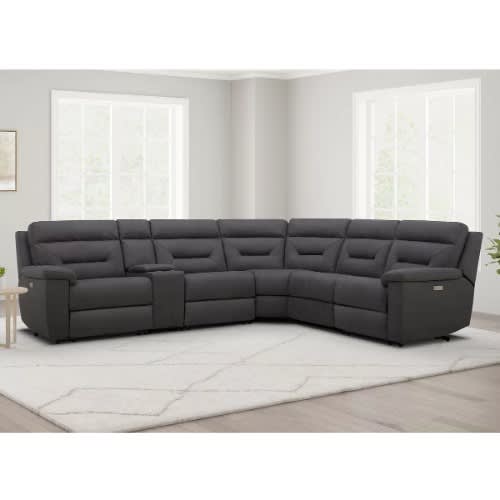 Gilman Creek Fabric Power Reclining Sectional Sofa