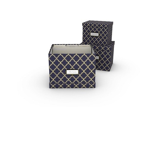 3pc Artisan Desk Storage Organization Set Navy