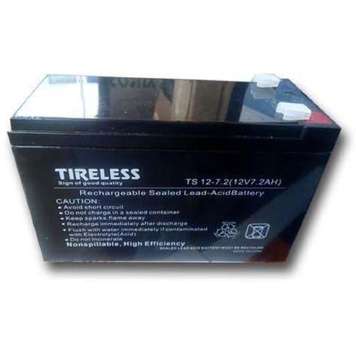 Tireless Rechargeable 12v 7.2ah Ups Battery