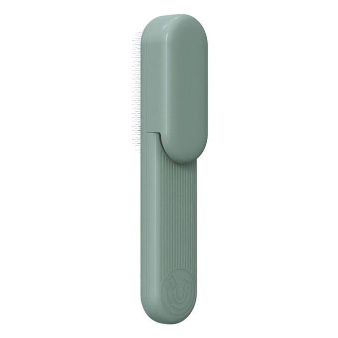 Dual-Purpose Pet Slicker Brush Comb Pet Hair Remover For Avocado Green
