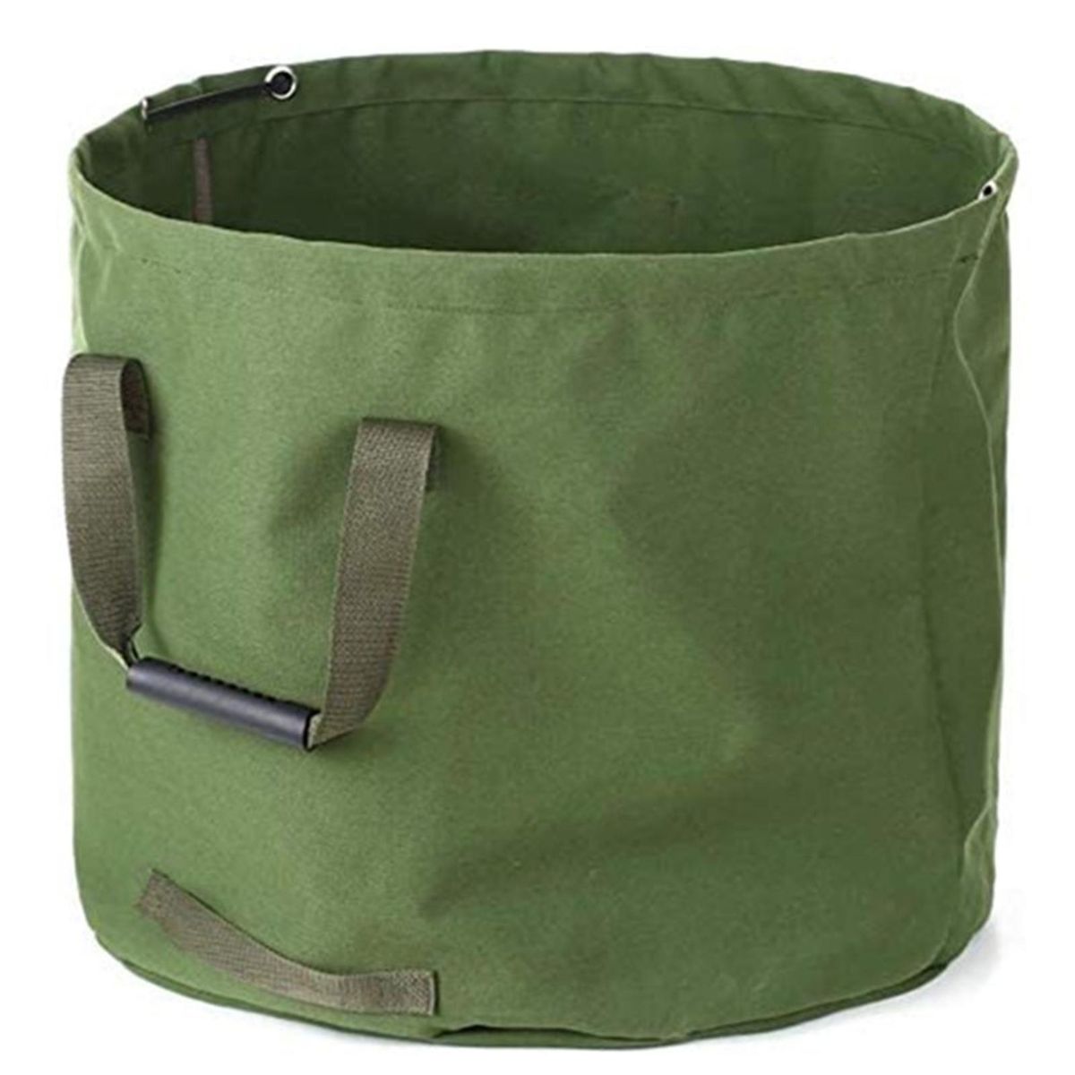 Garden Waste Bag Collapsible Canvas Reusable Water Resistant Garden Yard Leaf Waste Bag Waste Sack with Handles Storage Bag