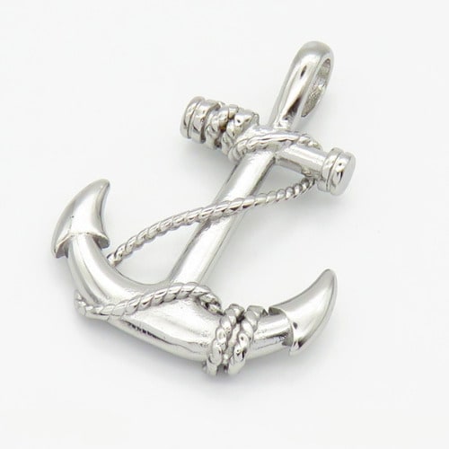 Big Anchor Pendant - Silver