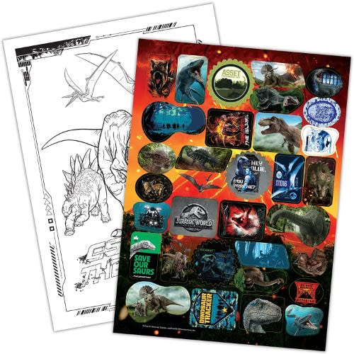 Coloring And Activity Book With Crayons, Jurassic World Fallen Kingdom