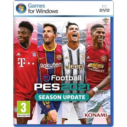 Pro Evolution Soccer Efootball Pes 2021 PC Game DVD Disks + Free Gift