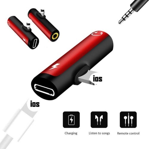 Lightning Bluetooth To 3.5mm Aux  -  Lightning Connection Splitter