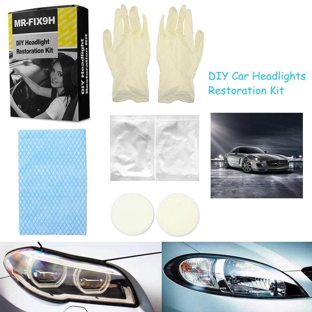 MR-FIX9H DIY Car Headlights Restoration Kit Anti-Scratch Polishing Set