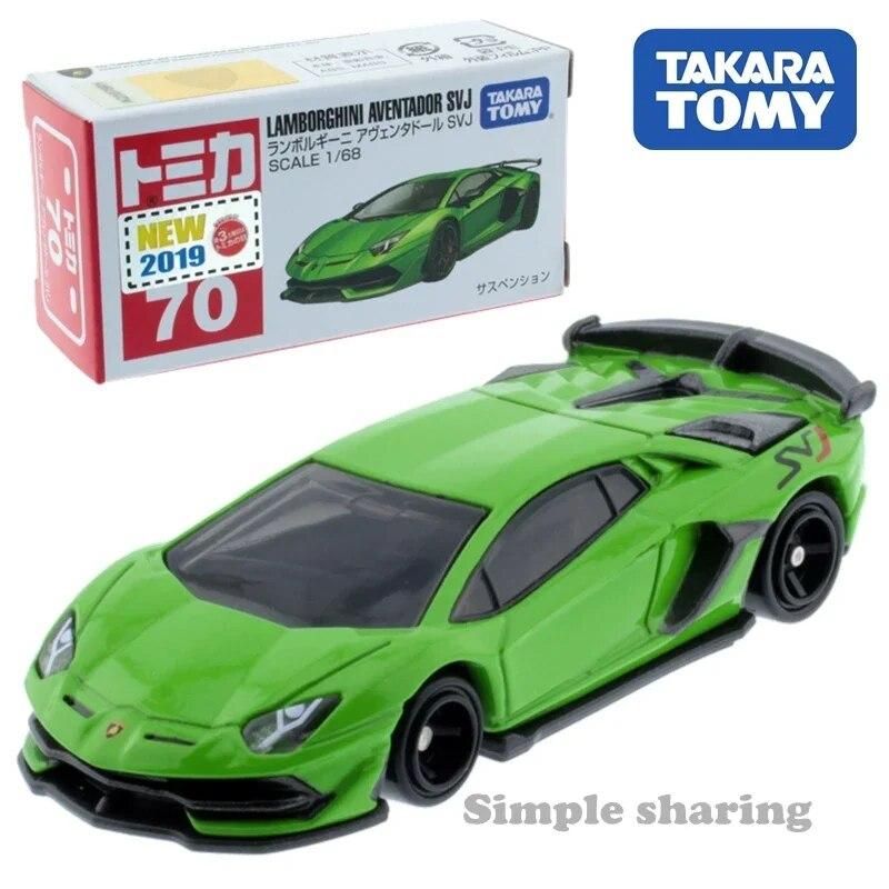 Takara Tomy Tomica No. 70 Lamborghini Aventador Svj Car Model Kit 1:68 Diecast Special Specification Hot Funny Baby Toys