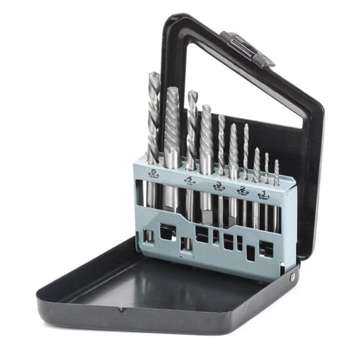 10PCS Screw Extractor   Hand Drill Bit Set Portable Damaged