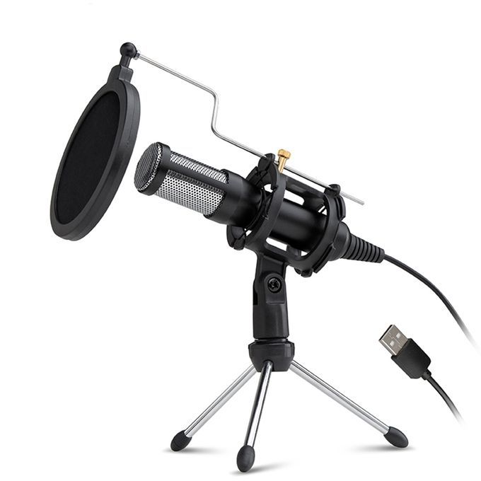 Professional Condenser Microphone USB Plug And Play Home