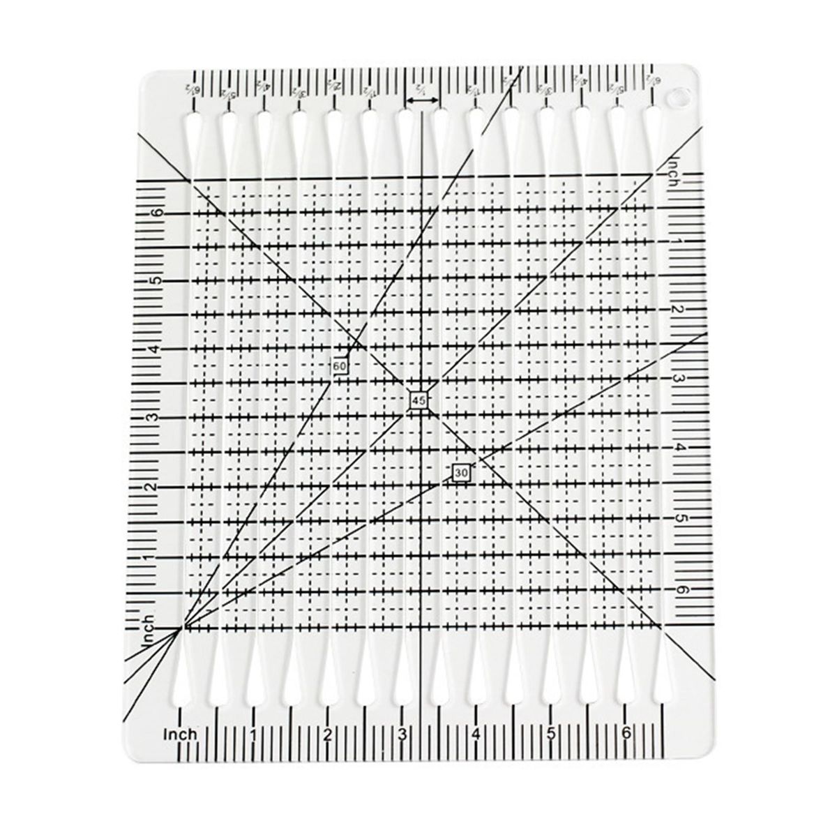Cutting Ruler Burrs Free Craft Sewing Template Transparent