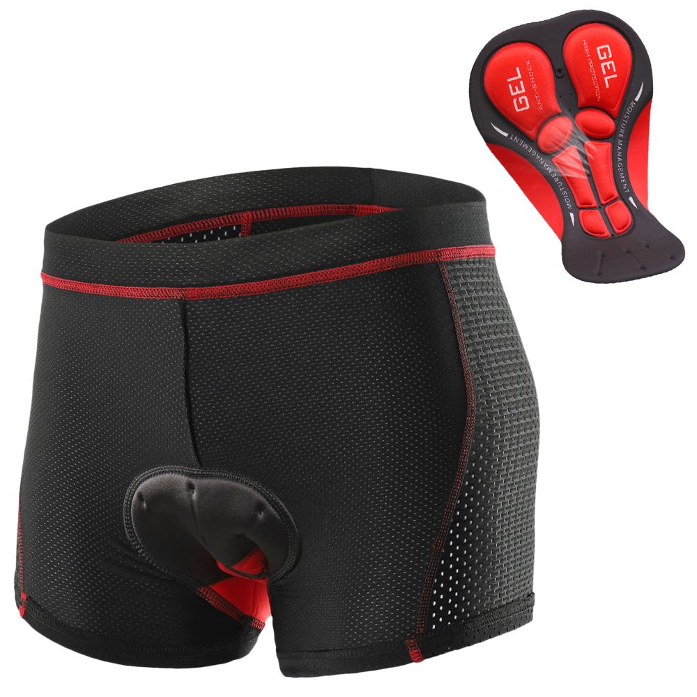 Men Cycling Underwear Shorts BreathableGel Padded MTB Riding-L