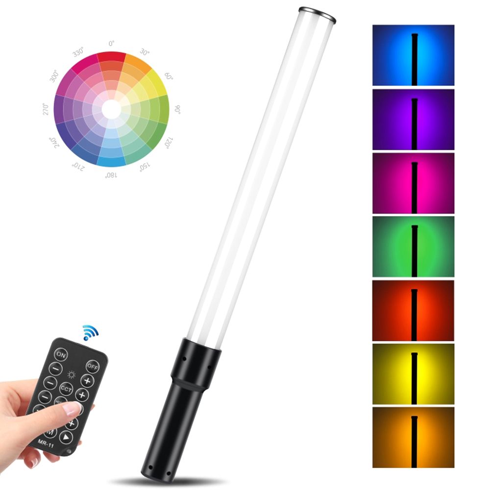 Handheld RGB Light Tube LED Video Light Wand 3000K-6500K