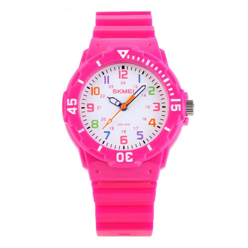 Kids Silicon Wristwatch - Pink