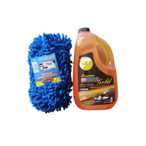Premium Gold Carnauba Wax And Wash - 1.89Ltr And Sponge