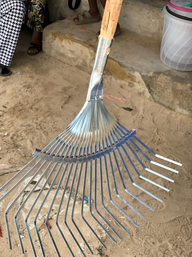 Garden Leaf Rake  - Garden Lawn Care Tool for Removing Leaves Grass and Debris