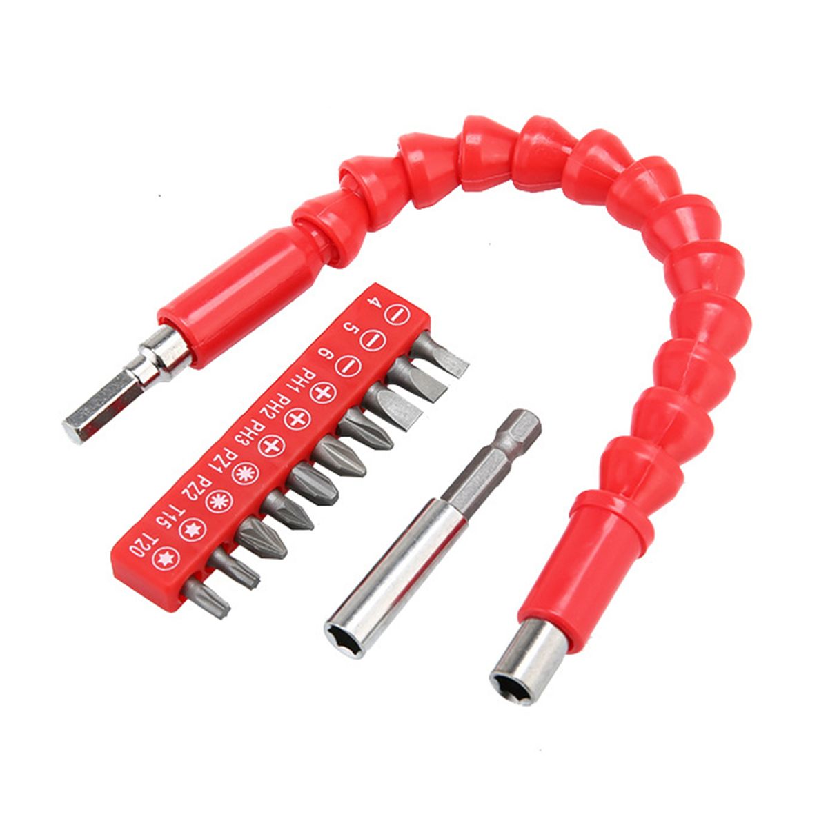 Flexible Drill Bit Extension 275mm Bendable Soft Shaft With
