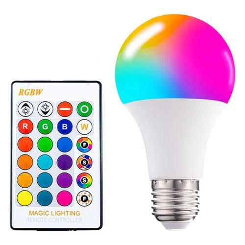 RGB Colours Changing Remote Controlled Bulb 10w