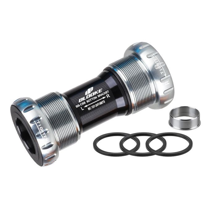 Bike Bottom Bracket Thread MTB Road Bicycle 22/24mm Screw Silver Gray