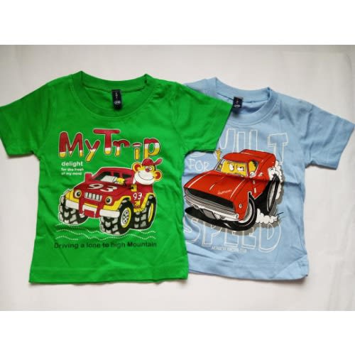 Boys Top - 6-12m - Blue & Green