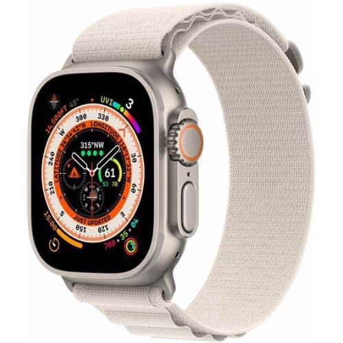 Watch Ultra Gps + Cellular 49mm Titanium Case With Starlight Alpine Loop - Small