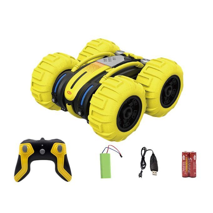 Two-sided 360 Degree Rotation Amphibious 4 Wheels-Yellow