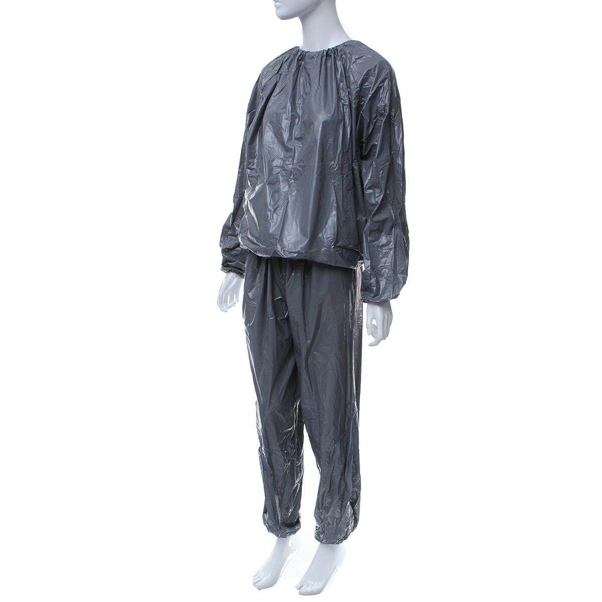 Heavy Duty Sweat Suit Sauna Suit Exercise Gym Fitness Weight Loss Anti-Rip Suit M